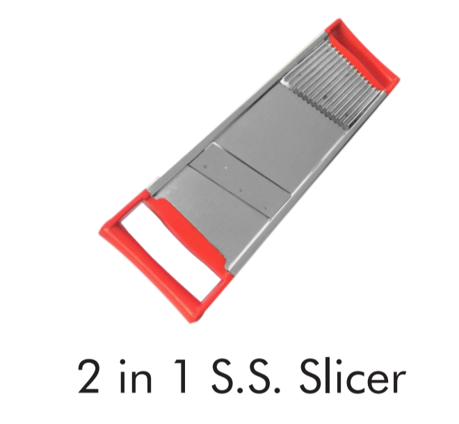 Stainless Steel 2 in 1 S.S. Vegetable Slicer, For Household