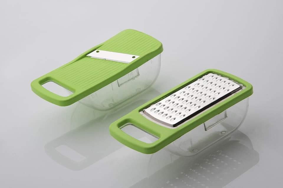 Green Plastic Umax Stainless Steel Grater For Cheese Ginger Garlic