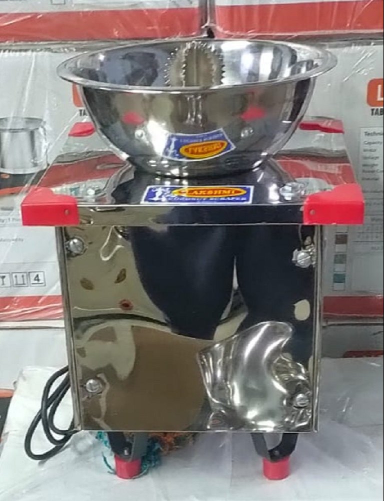 Silver Stainless Steel Electric Coconut Scraper Machine, For Industrial, SS304
