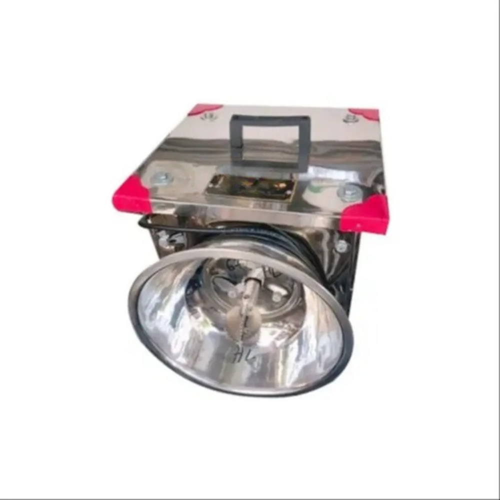 Stainless Steel Silver and Red Electric Coconut Scraper Machine, For Commercial