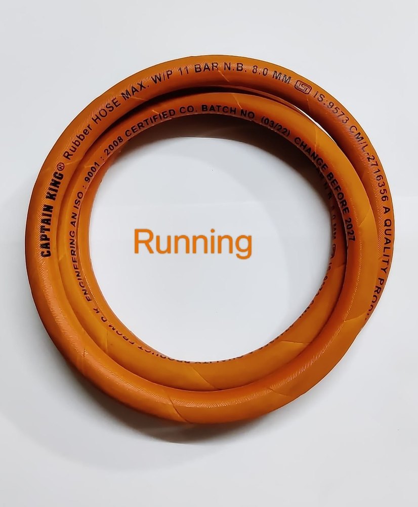 Captain King LPG Hose Pipes 1.5 Meter Running Quality, 5 Feet