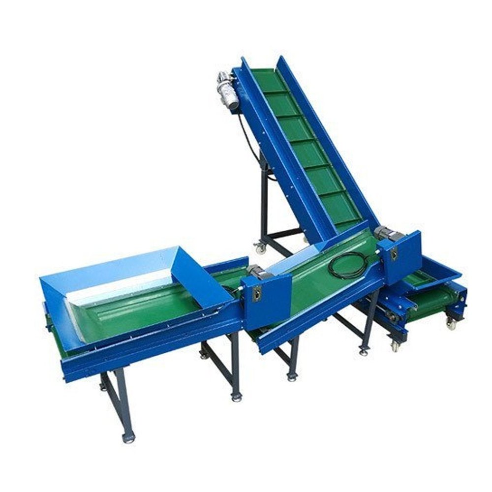 Belt Mild Steel Feeding Conveyor, Capacity: 50 kg/feet