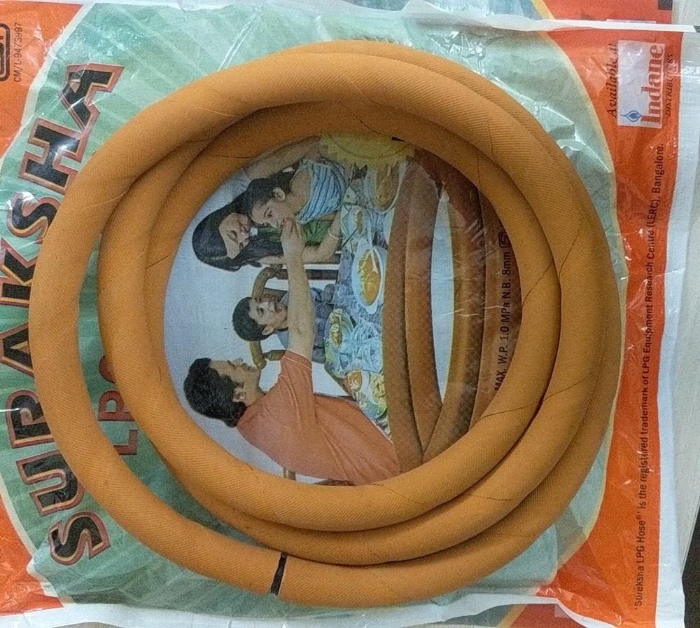 Lpg ORANGE Suraksha Pipe, For Kitchen