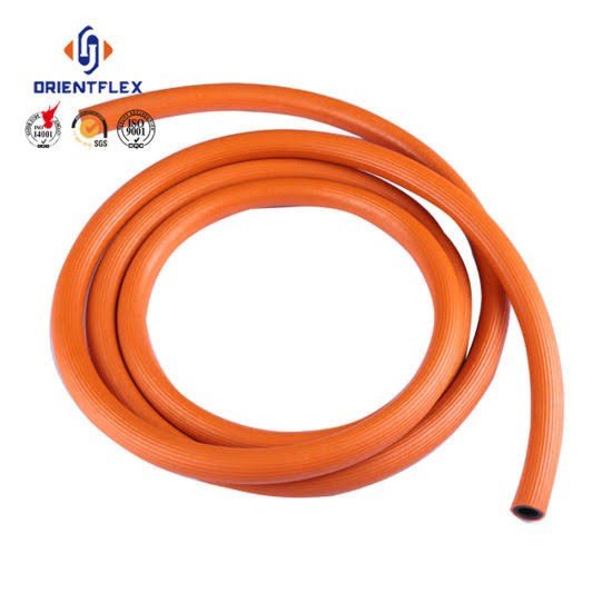 Orange Rubber Gas Hose, For Water