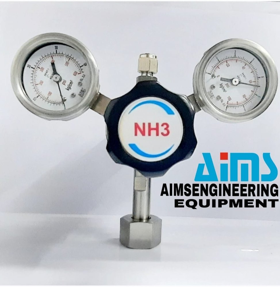 Aim Engineering Silvery White Ammonia High Pressure Gas Regulators, For Industrial