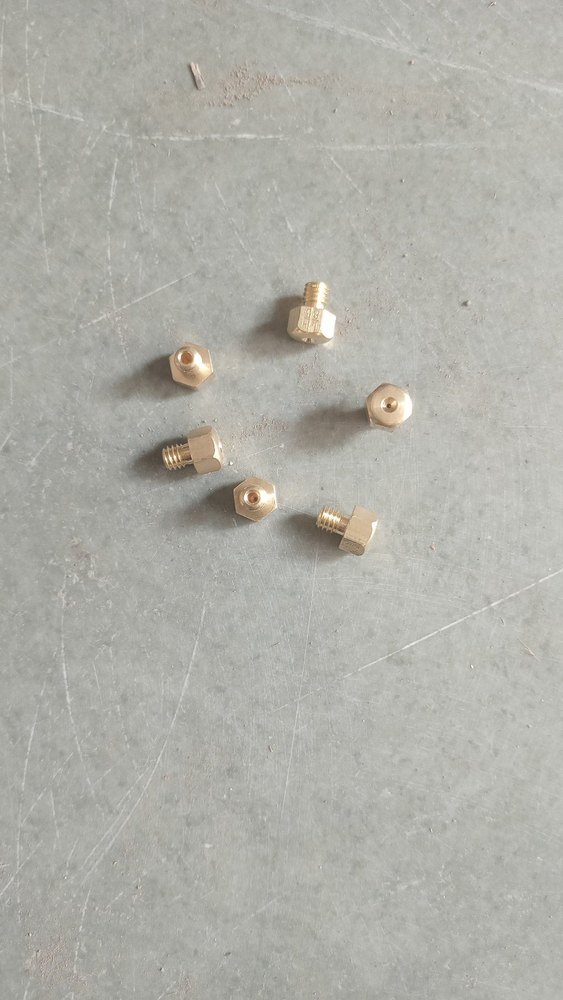 Golden Brass Lpg Jet, For Hotel/Restaurant, Size: 8mm Hex