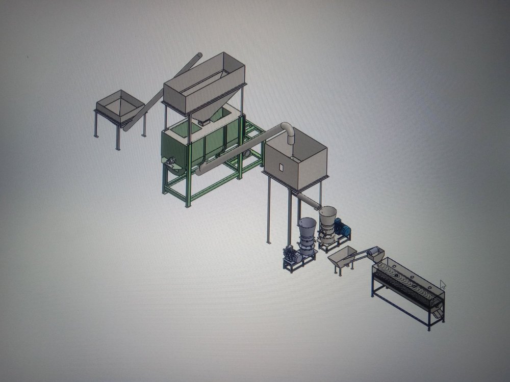 Animal Feed Mill Plant, 150kg-800 kg/Hr