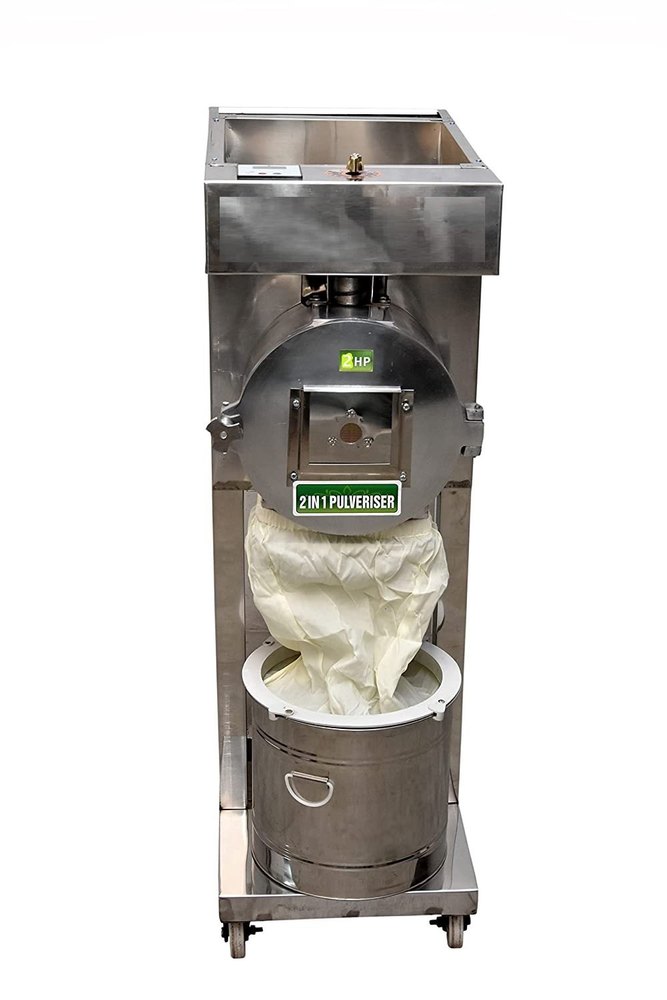 StainleSs Steel Ss Body 2 In 1 Pulverizer Machine, For Industrial, Capacity: 15 To 20 kg