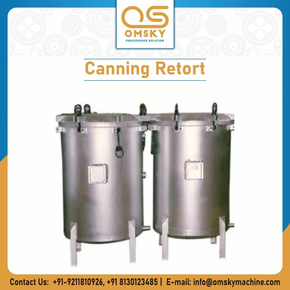 Mild Steel Canning Retort Machine, Capacity: 280 Cans