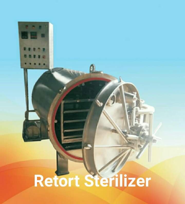 S.s 304 Retort Steam Sterilizer, Size: 2.5mtr