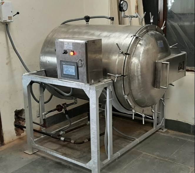 SS 304 Stainless Steel Retort, Size: (900 Dia.x 1200 Length )MM