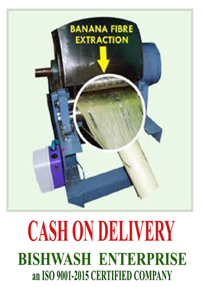 Mild Steel Banana Fibre Extraction Machine, Capacity: 15 -20 Kg Per Day