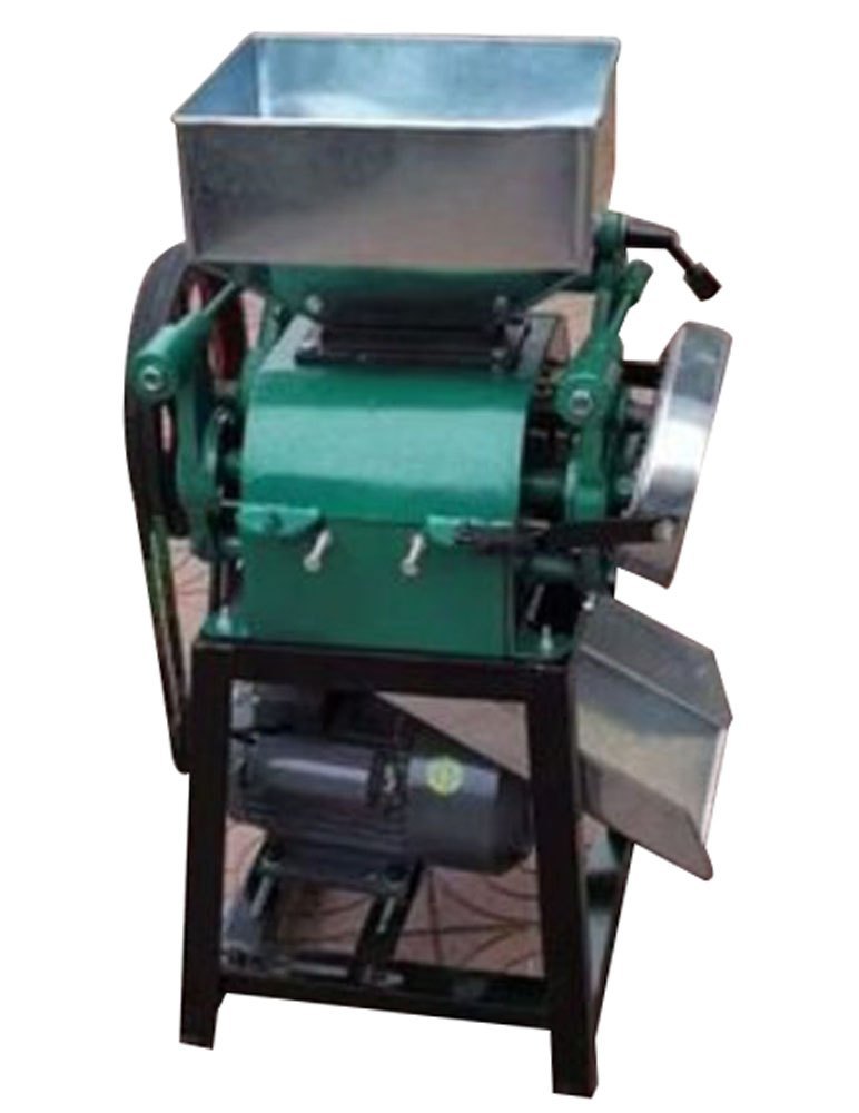 Mild Steel Semi Automatic Almond Cracking Machine, Single Phase, 300kg/h