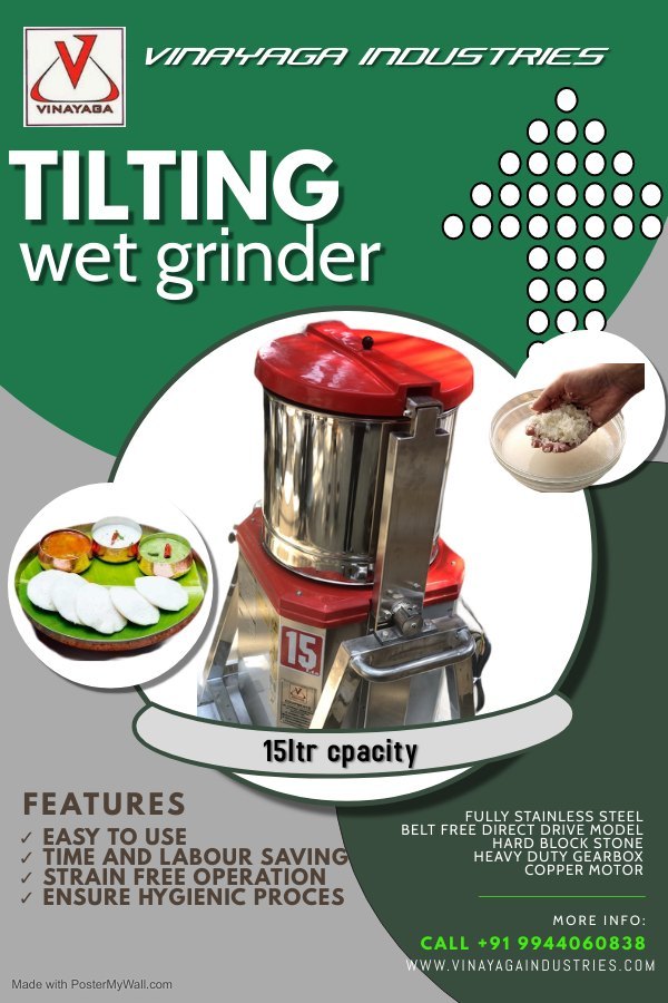 For Commercial VINAYAGA Dosa Batter Wet Grinder