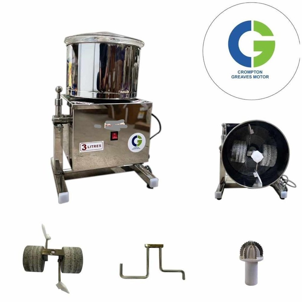 2 L Stainless Steel Table Top Tilting Wet Grinder