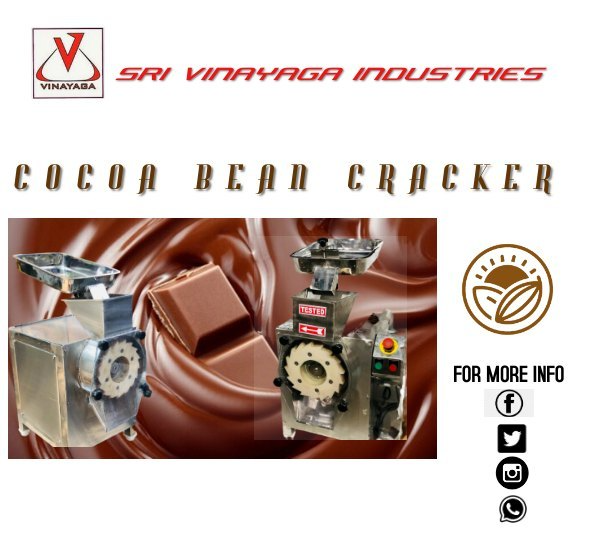 Seed Grader Cocoa Bean Cracker Machine, For Grains, Capacity: 50KGS