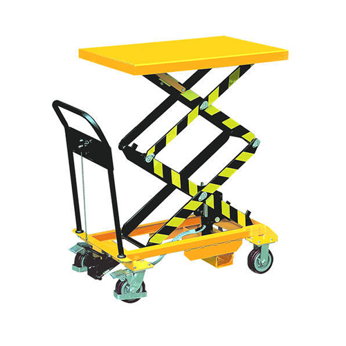 Mild Steel Scissor Lift Trolley, Capacity: 500-1000 Kgs