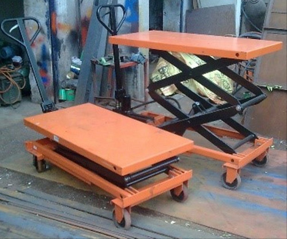 Scissor Lift Table Trolley, For Industrial, Lifting Capacity: Custemized