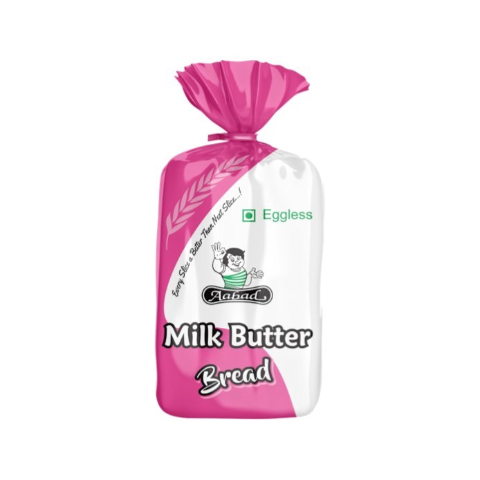 Aabad Milk Butter Bread (200 gm), For Bakery