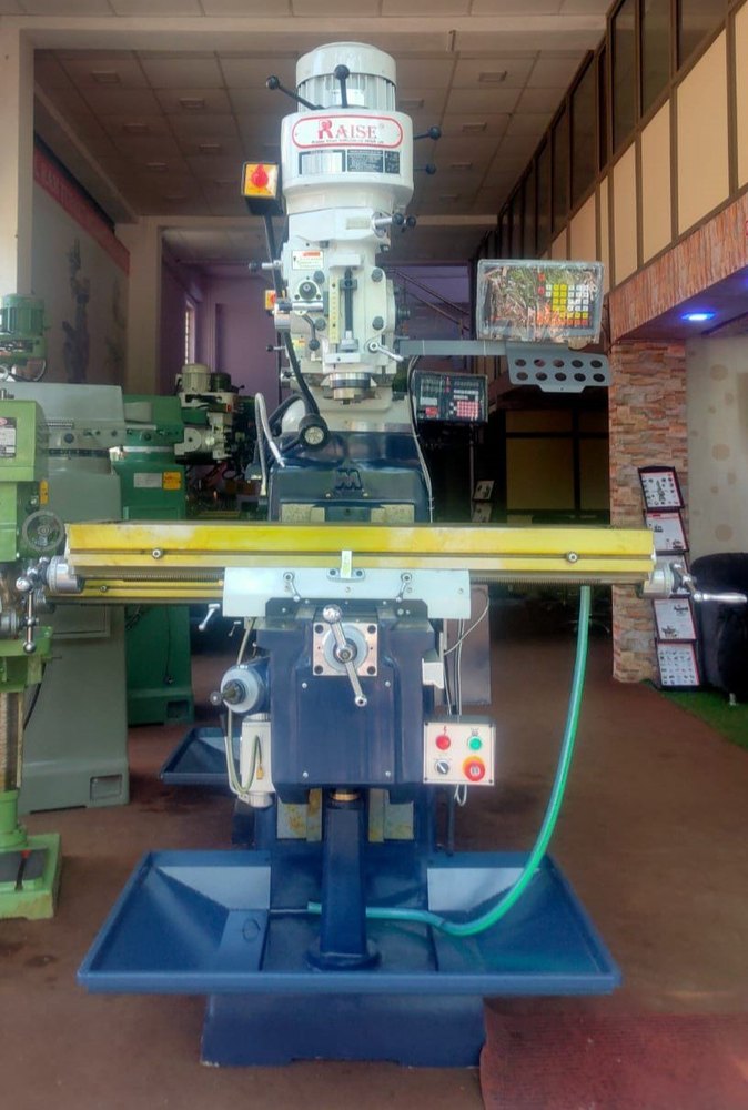 Cast Iron Raise Electric Turret Milling Machine, Table Size: 1320 X 254 mm, Automation Grade: Automatic