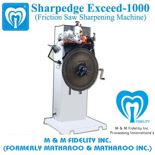 Sharpedge Exceed 1000 Friction Saw Blade Sharpening