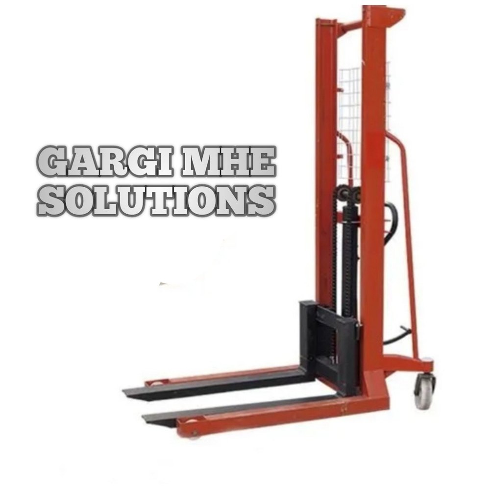 Gargi Mild Steel 2 Ton Hydraulic Manual Stacker, For Industrial