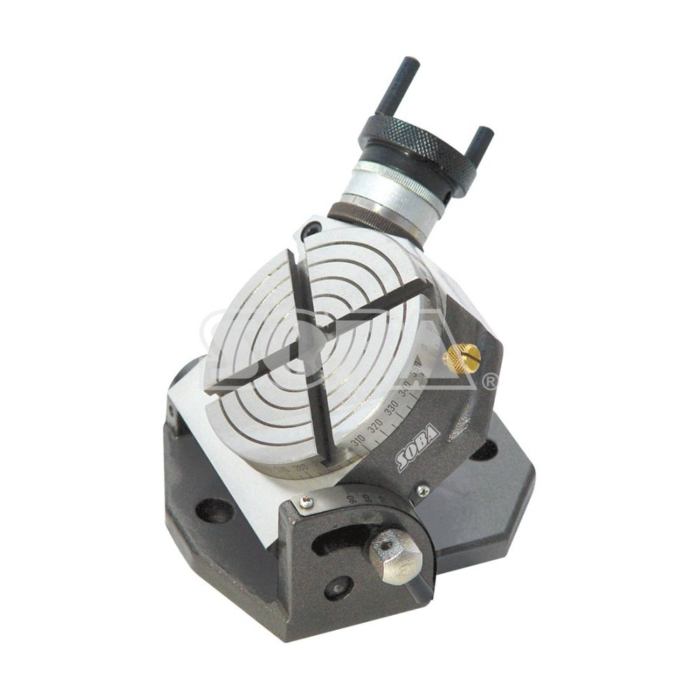 Iron SOBA Horizontal / Vertical Rotary Table 4/100mm, For Holding And Gripping