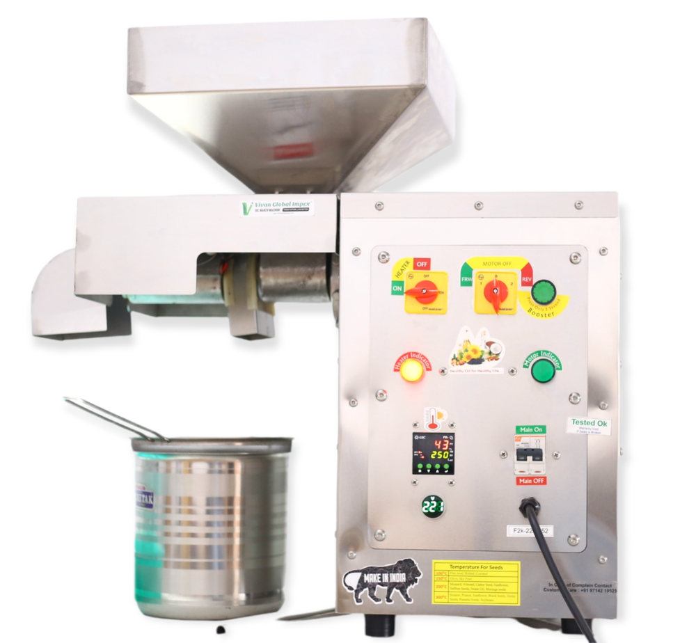 1 Oil Extraction Machine Cold Press, Capacity: 25-30kg Per Hr