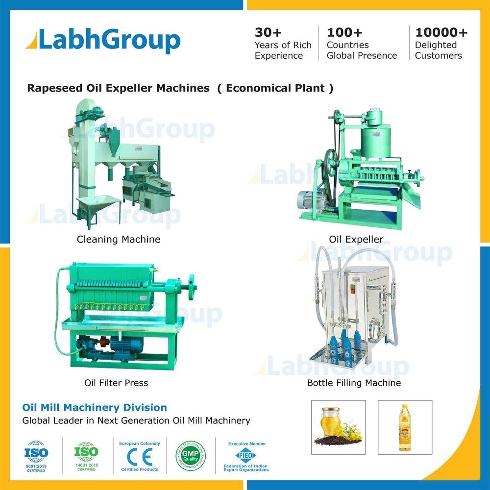 Small Capacity Rapeseed Oil Mill Plant & Machines