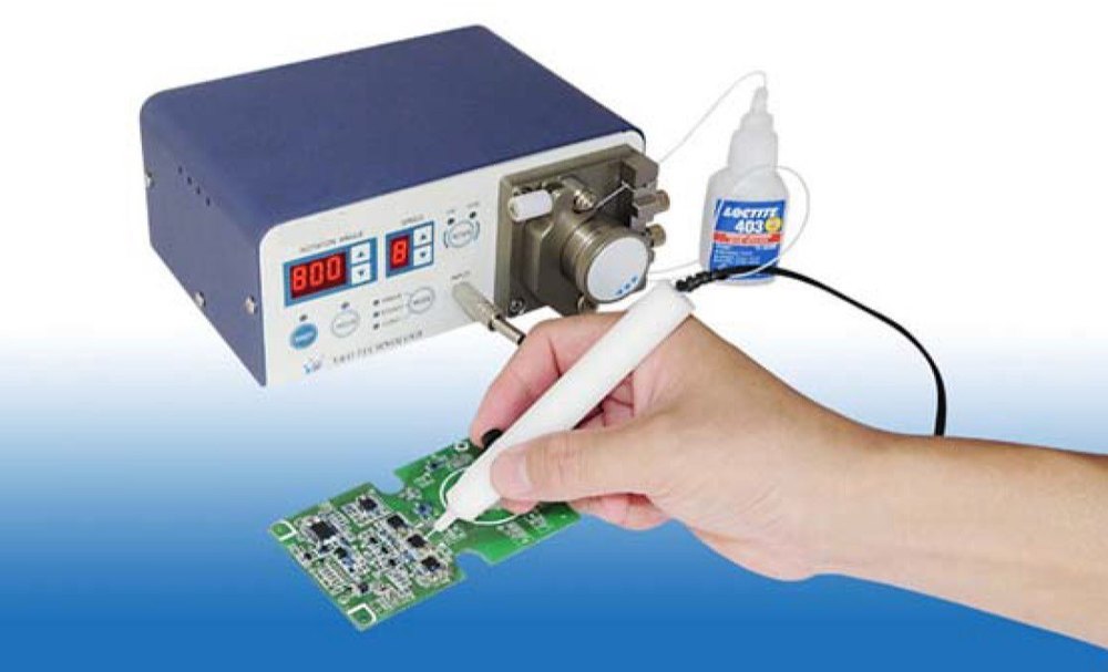 SAN EI TECH Peristaltic Pump Cyno Glue Dispenser, Electric, Dual Temperature