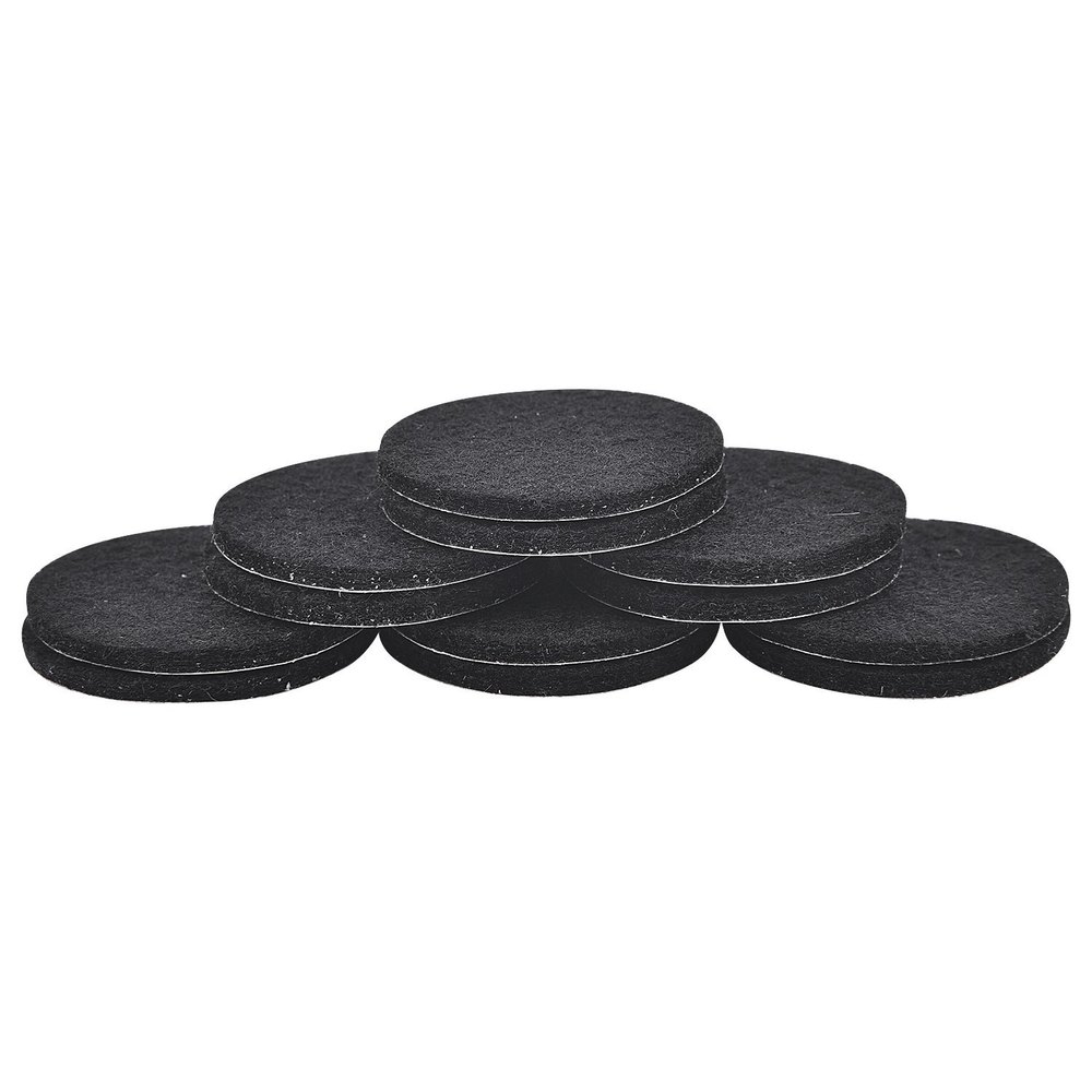 Black Round Furniture Felt Pads