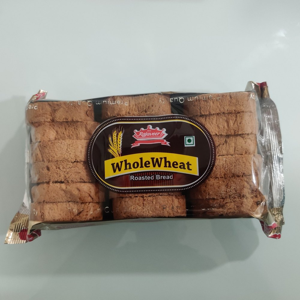 Shree Rajaveer Whole Wheat Roasted Bread, For Home, Packaging Size: 200 Gm