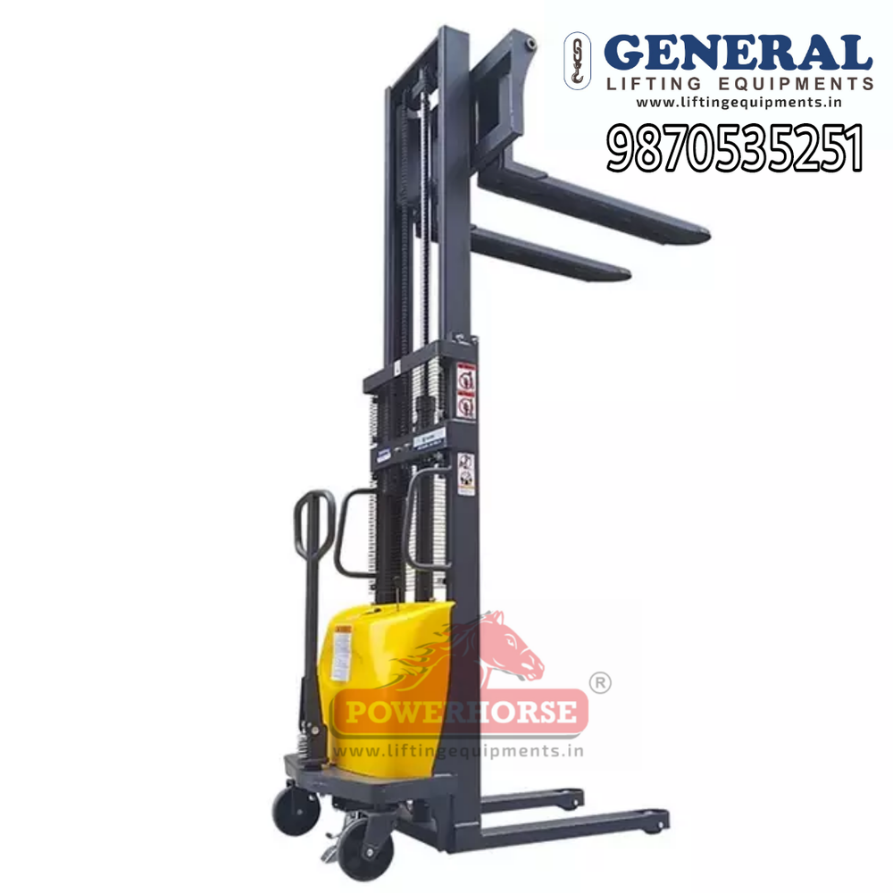 Semi Electric Hydraulic Stacker, For Industrial, Lifting Capacity: 1.5 Ton