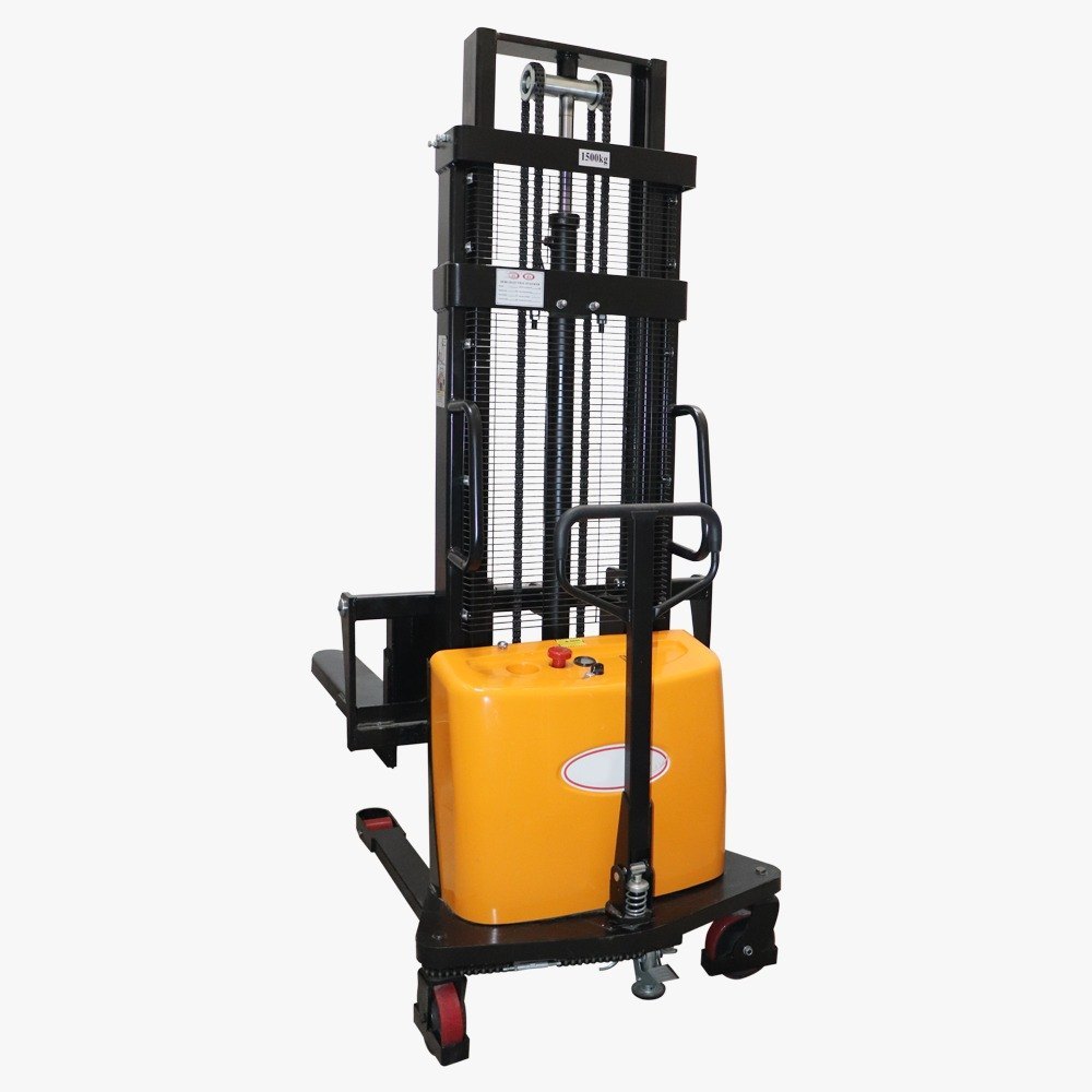 Battery Semi Electric Hydraulic Stacker, For Industrial, Lifting Capacity: 1500 kg