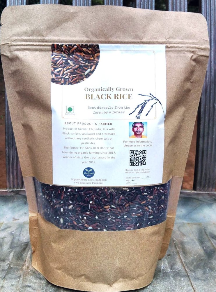 Organically Grown Black Rice, Packet