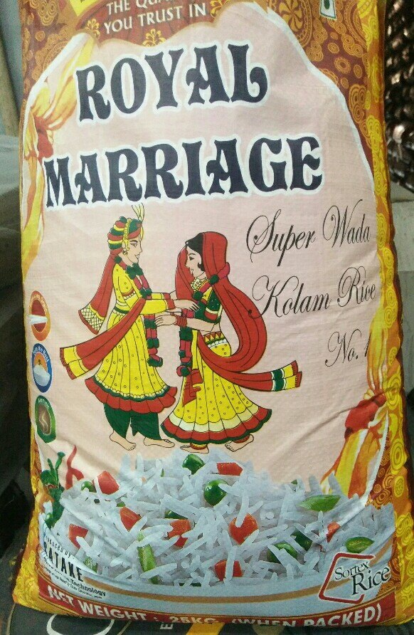 Old Royal Marriage Wada Kolam Rice, Packaging Type: PP Bag, Packaging Size: 25 Kg