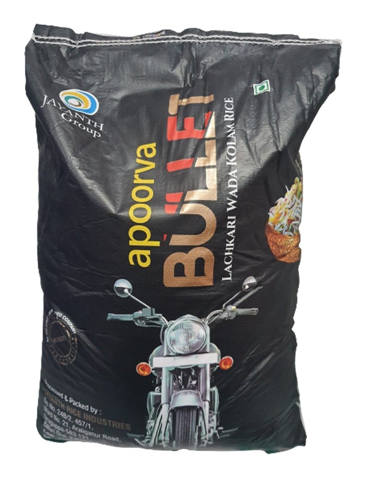 Apoorva Bullet Lachkari Wada Kolam Rice, Packaging Type: Plastic Bag, Packaging Size: 25 kg