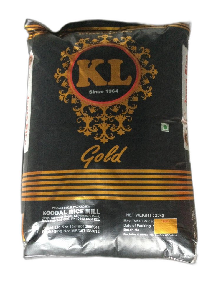26Kg Kl Gold Surti Wada Kolam Raw Rice, 25 kg, Packaging Type: PP Bag