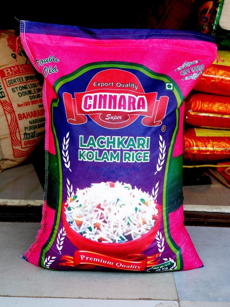 Kolam Rice Premium Cinnra Lachkari, Packaging Type: PP Bag, Packaging Size: 25 Kg