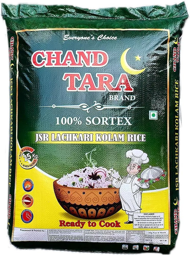 Chand Tara JSR Lachkari Kolam Rice, Bag