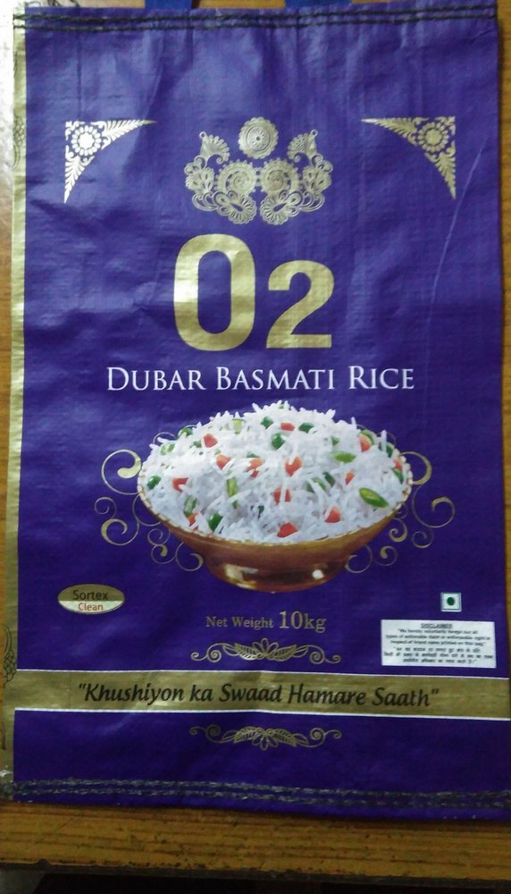 Creamy White O2 Dubar Basmati Rice, Packaging Size: 25kg