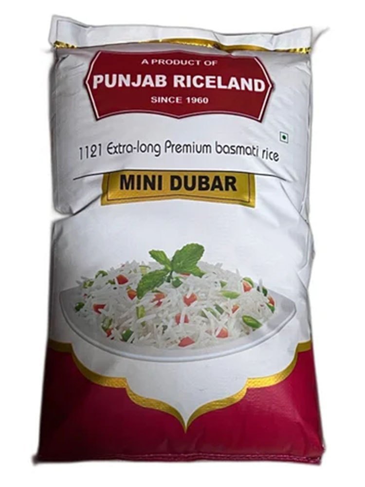 25 Kg Punjab Riceland 1121 Dubar Basmati Rice