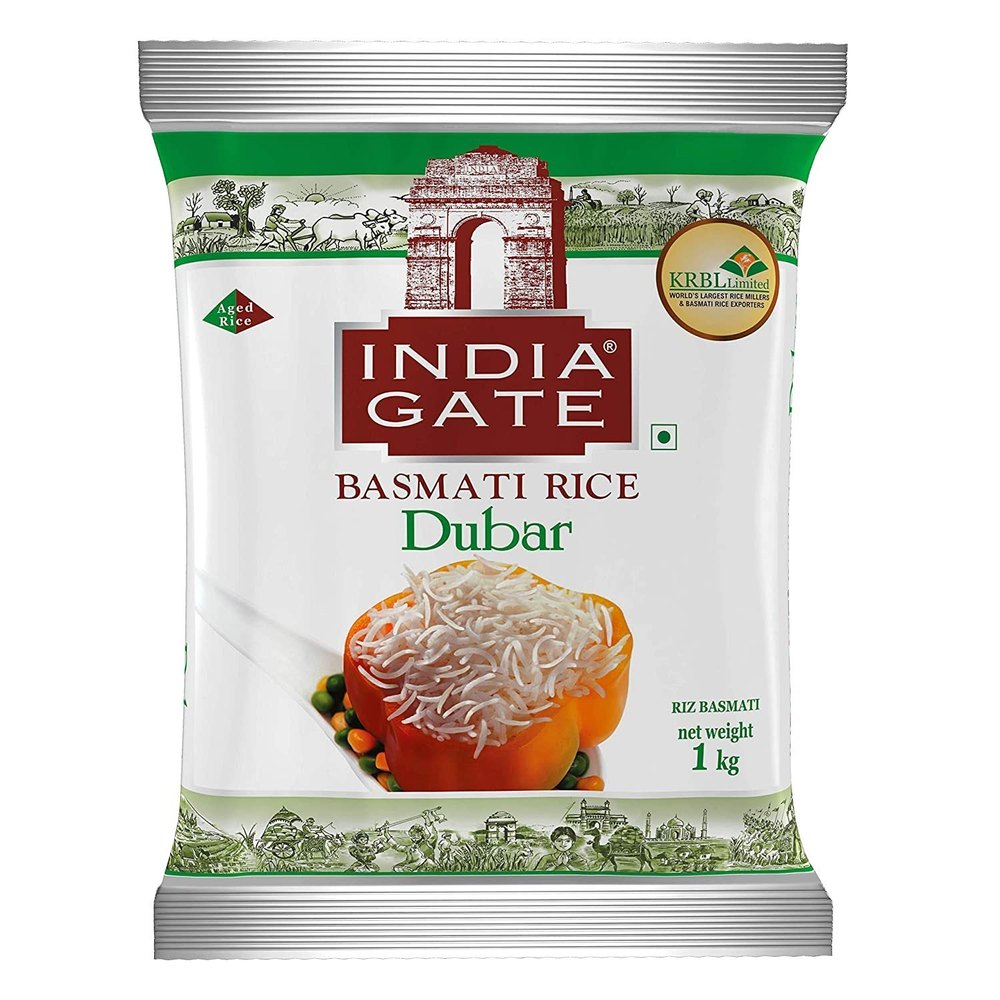 India Gate Basmati Dubar Rice, 1 kg