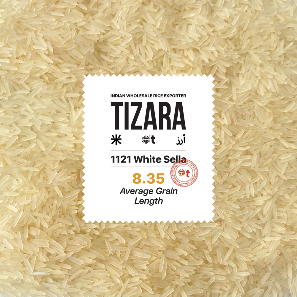8.35 mm Average 1121 White Sella Basmati Rice, PP Bag