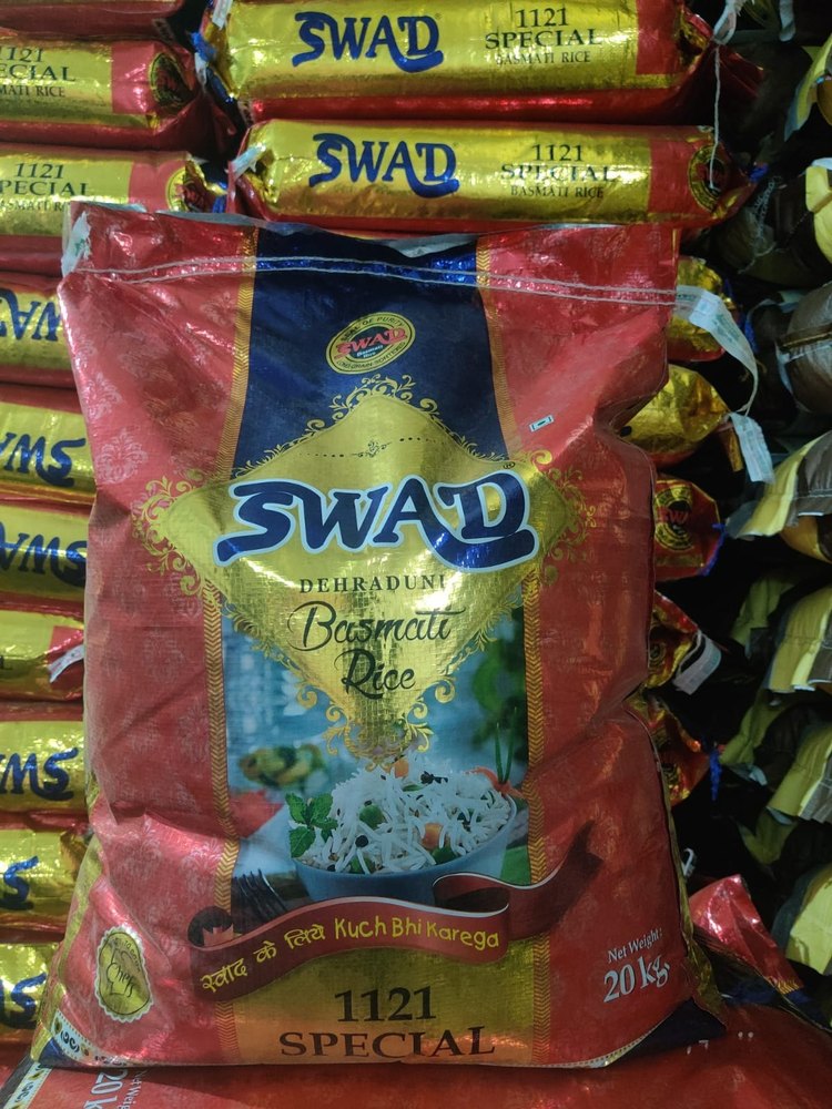 Swad Special Tibar 1121 Basmati Rice, 20 Kg