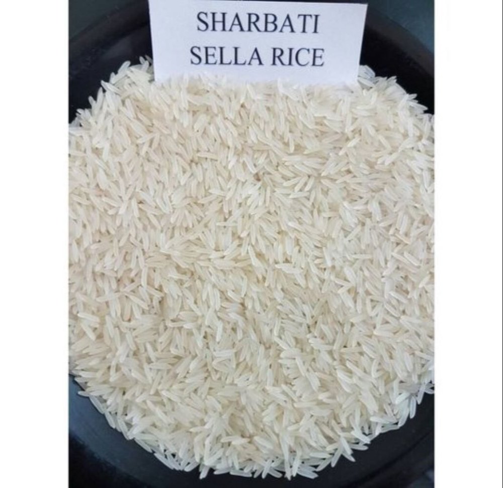 White Sharbati Sella Rice