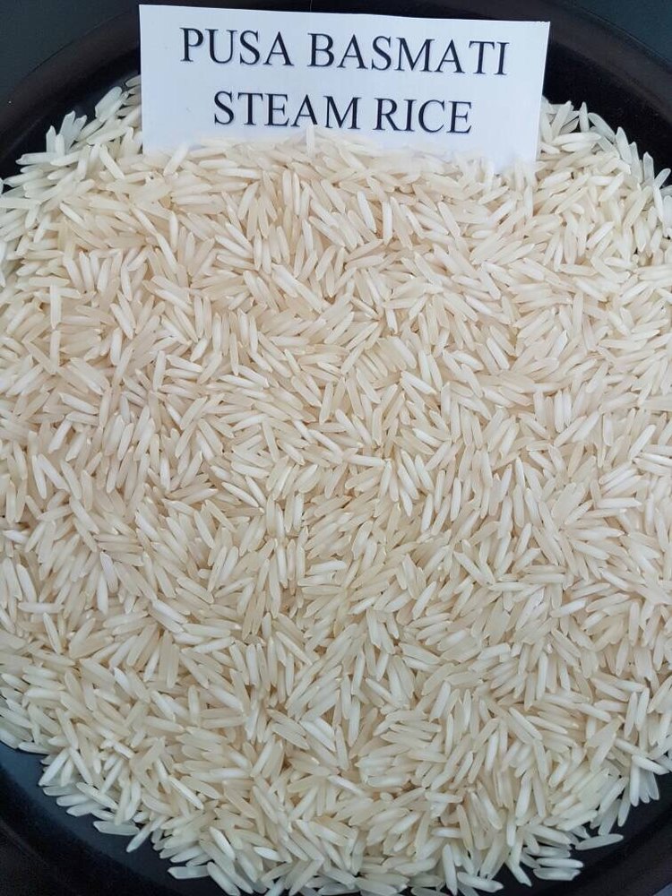Long-Grain 1401 Pusa Basmati Steam Rice, Packaging Size: 10 kg
