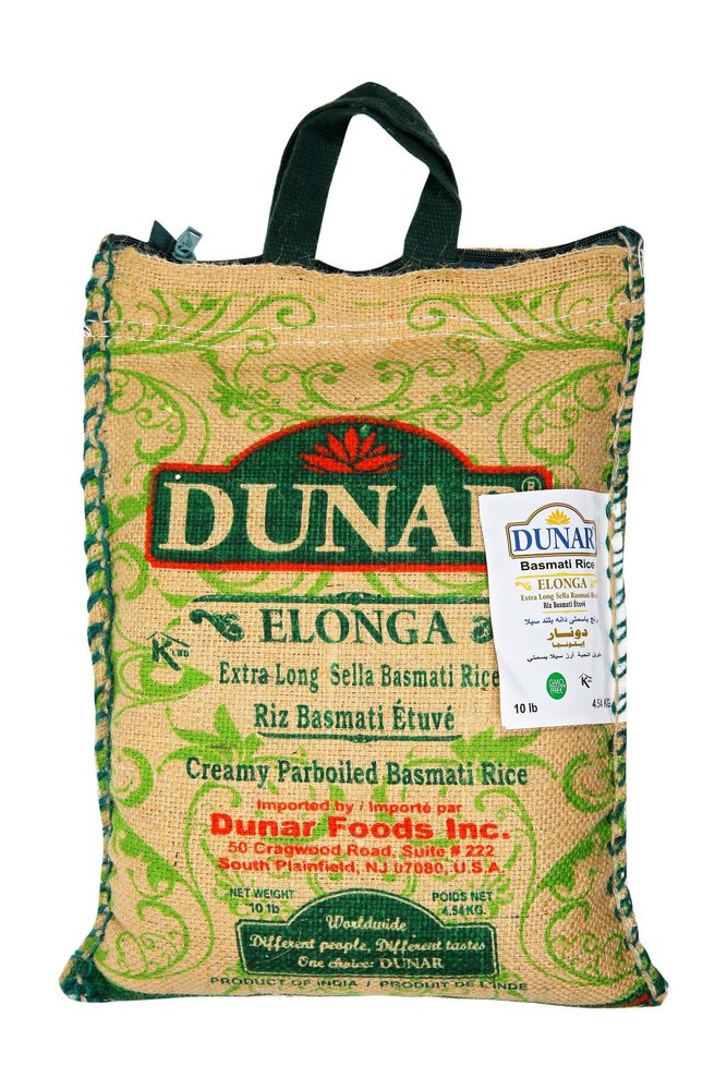 White Dunar Elonga Extra Long Sella Basmati Rice, Packaging Size: 5 Kg, 10 Kg