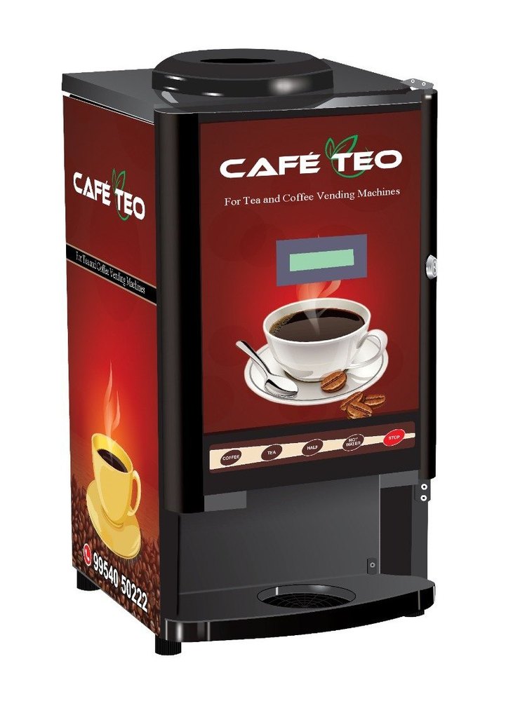 Mild Steel Cafe Teo 2 Lane Coffee Vending Machine, For Restaurant