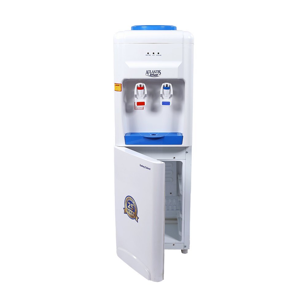 Atlantis Blue Hot And Cold Water Dispenser With Fridge